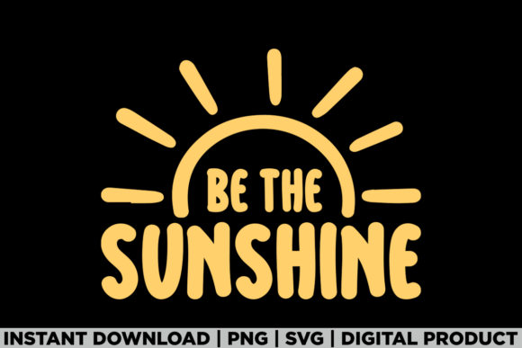 Be the Sunshine Mental Health Trendy Tee Graphics