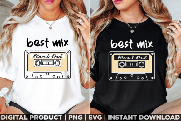 Best Mix Mom and Dad New Parents Svg Graphics