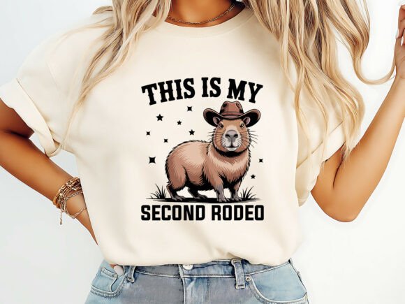 Funny Capybara Cowboy T-Shirt Graphics