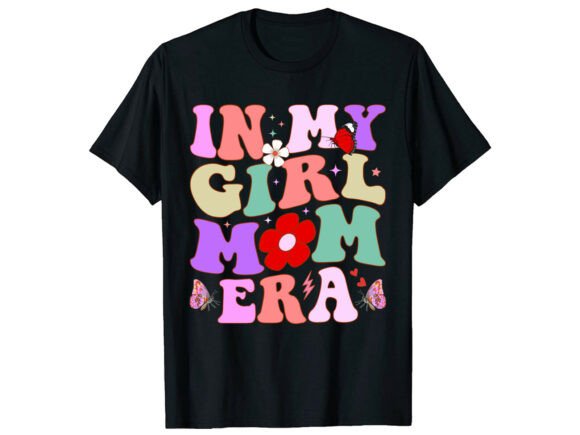 Girl Mom Era Retro Family T-Shirt Graphics