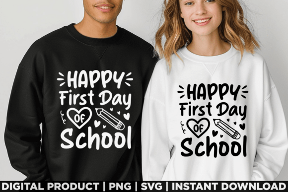 Happy First Day of School Teacher Squad Graphics