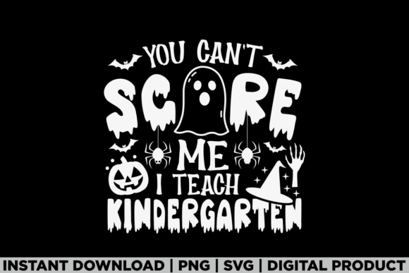 Kindergarten Halloween Teacher Spooky Graphics