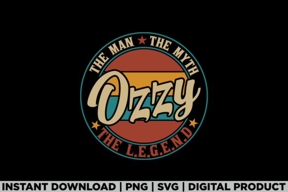 Ozzy the Man the Myth the Legend Dad Tee Graphics