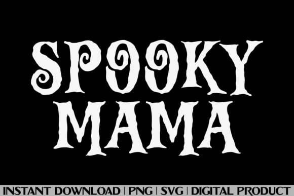 Spooky Mama Halloween Ghost Tee Graphics