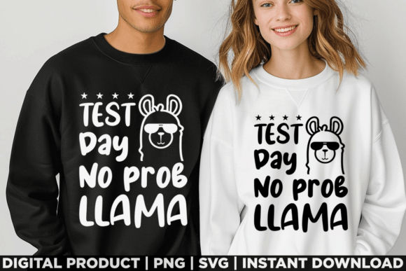 Test Day No Prob Llama School Graduation Graphics